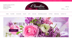 Desktop Screenshot of chandlersflowershop.com